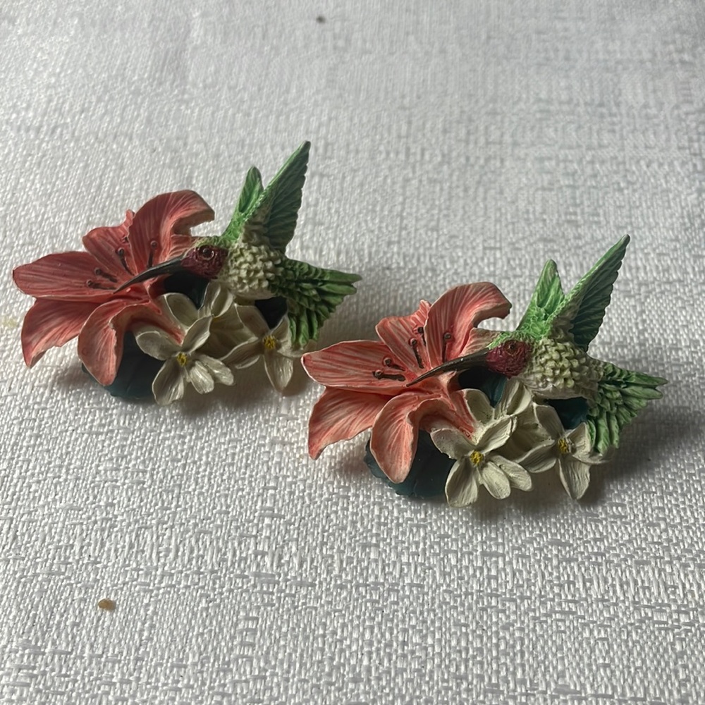 Vintage hummingbird earrings